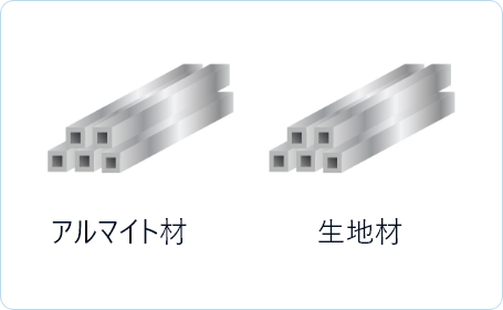 アルマイト材 生地材